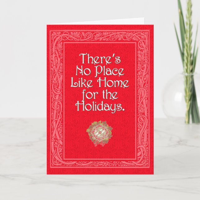 CARTE DE NOËL CLASSIQUE DU MAGICIEN D'OZ (Devant)