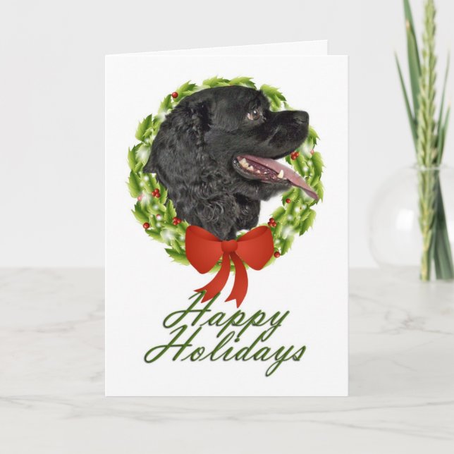 Carte de Noël Cocker Spaniel (Devant)