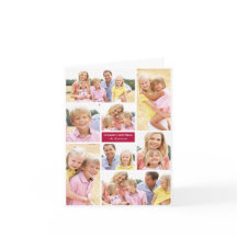 Carte de Noël Collage de photos de vacances