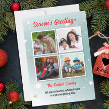 Carte de Noël Collage Photo Instagram
