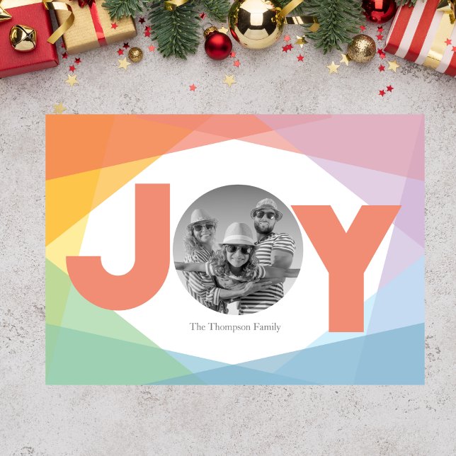 Carte de Noël Colorée de Joie (Colorful Christmas Card)