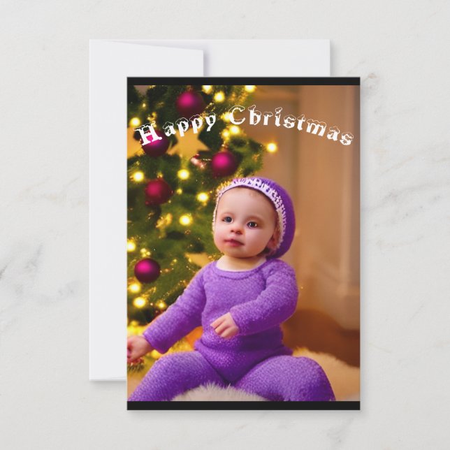 Carte de Noël conçue par AI (Devant)