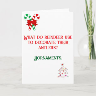 Carte de Noël conçue pour la plaisanterie amusante