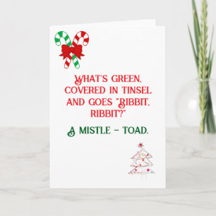 Carte de Noël conçue pour la plaisanterie amusante