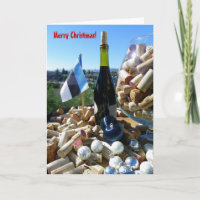 Carte de Noël Cool Vin et Drapeau Estonien !