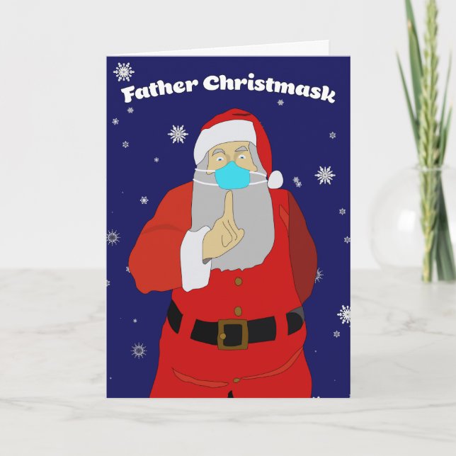 Carte de Noël Coronavirus (Devant)