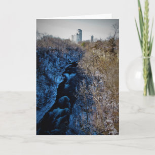 Carte de Noël "Couler au loin!"