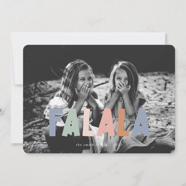 Carte de Noël couleur FALALA (Devant)