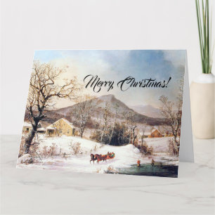 Carte de Noël Country Farms Jésus Écritures Grand