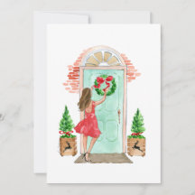 Carte de Noël "couronne de Noël"