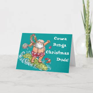 Carte de Noël Cowa-Bunga !
