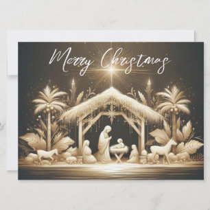 Carte de Noël Crèche de la Nativité