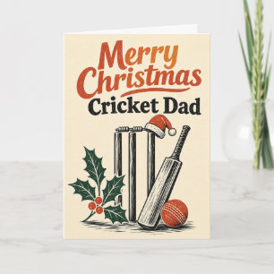 Carte de Noël Cricket Papa Joyeux