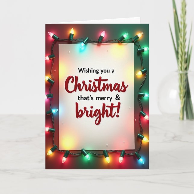 Carte de Noël Crimson Text (Devant)