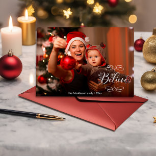 Carte de Noël « Croire » pour la joie de Noël