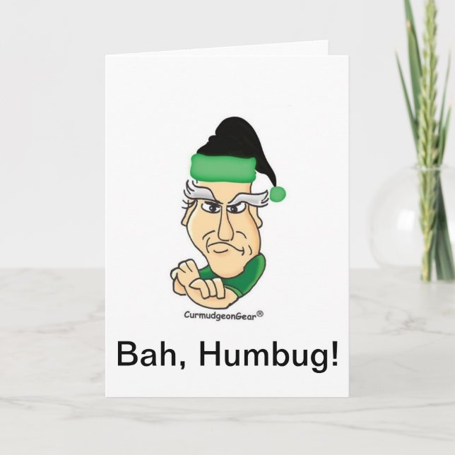 Carte de Noël Curmudgeon personnalisable (Devant)