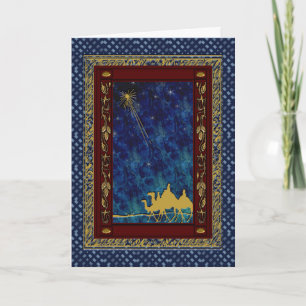 Carte de Noël customisée de trois sages