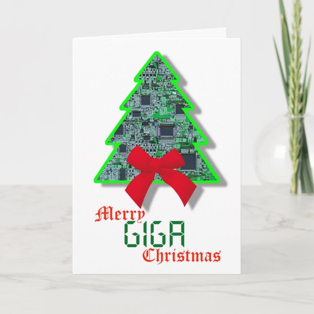 Carte de Noël Cyber (Devant)