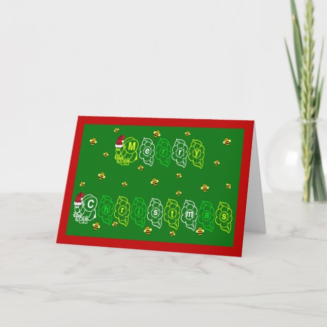 Carte de Noël d'abeilles miel italien apiary (Devant)