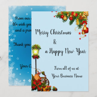 Carte de Noël d'affaires