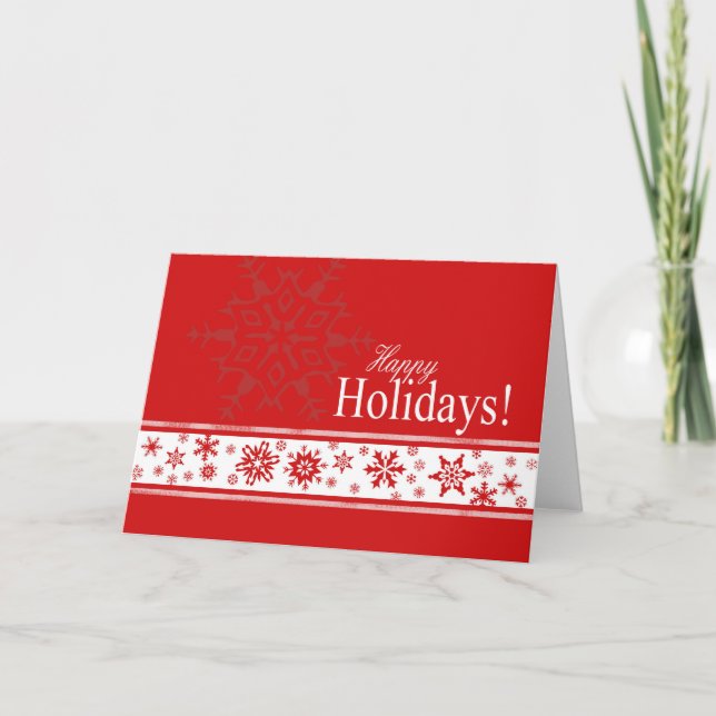 Carte de Noël d'affaires Dazzling Flakes (Devant)