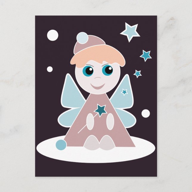 Carte de Noël d'ange (Devant)