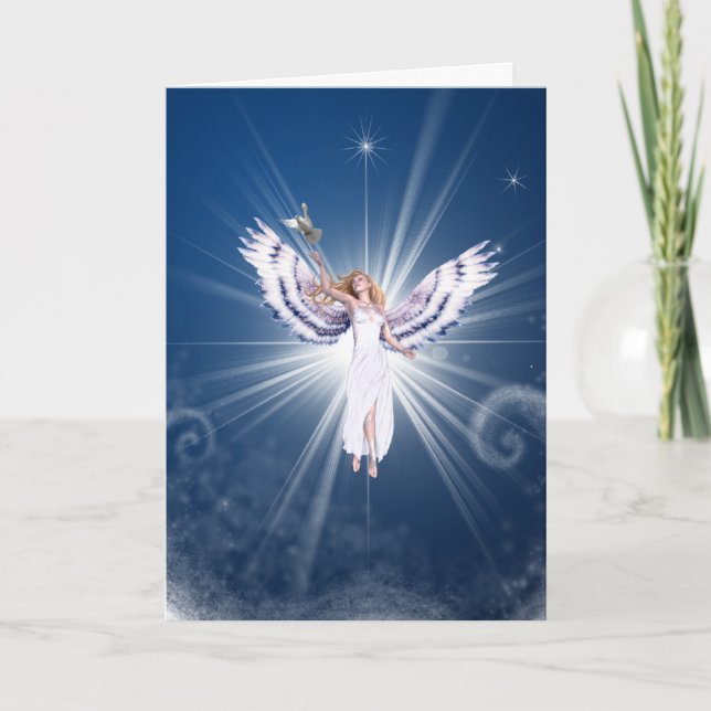 Carte de Noël d'ange de Gloria (Devant)