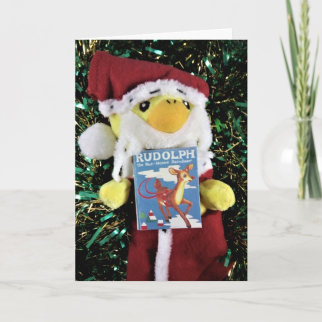 Carte de Noël Danny Duck Santa (Devant)