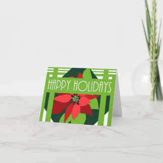 Carte de Noël d'art déco
