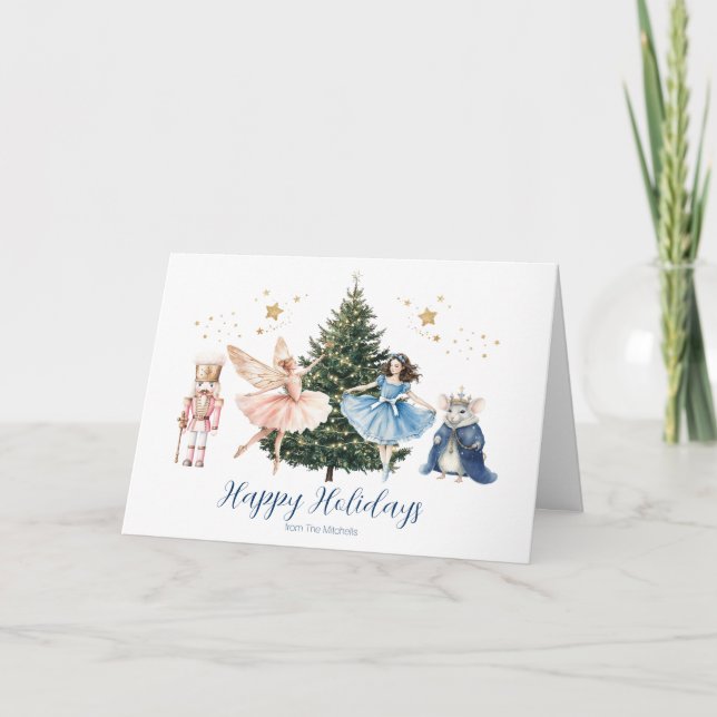 Carte de Noël de ballet Casse-Noisette (Devant)