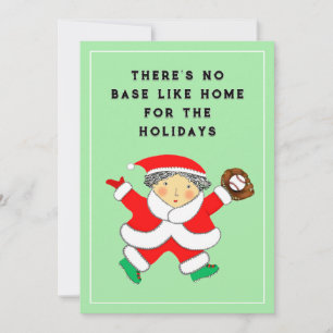 Carte de Noël de baseball