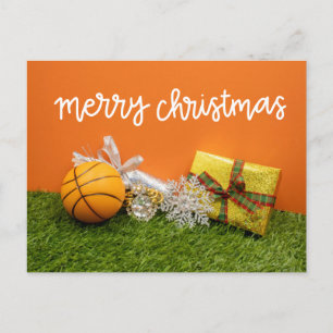 Carte de Noël de basket-ball