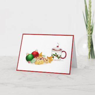 Carte de Noël de biscuits de Noël