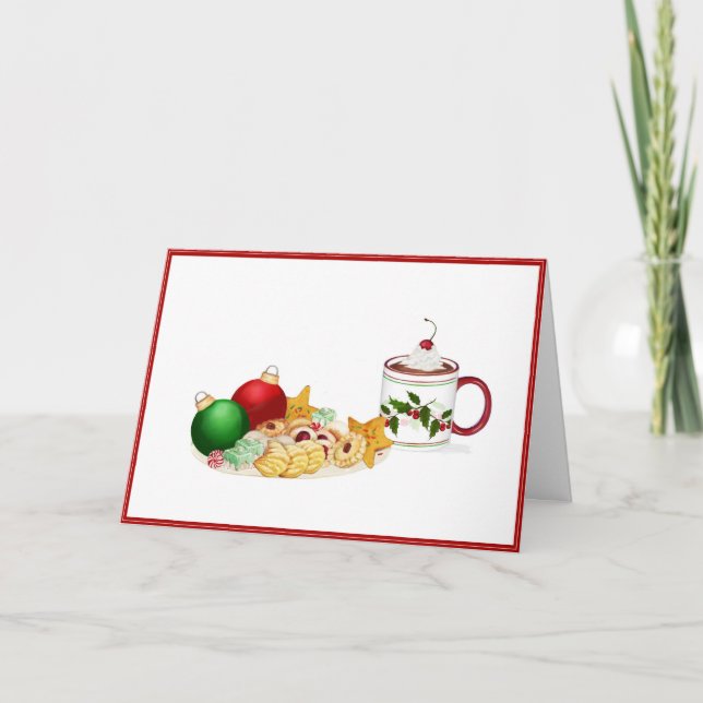 Carte de Noël de biscuits de Noël (Devant)