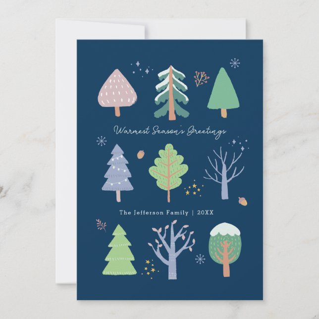 Carte de Noël de Bonnes Fêtes (Devant)