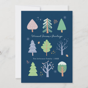 Carte de Noël de Bonnes Fêtes