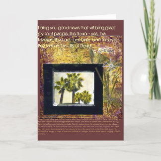 Carte de Noël de bonnes nouvelles