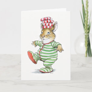 Carte de Noël de Bunny Candy PJ
