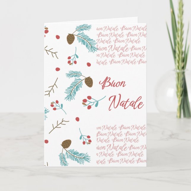 Carte de noël de Buon natale (Devant)