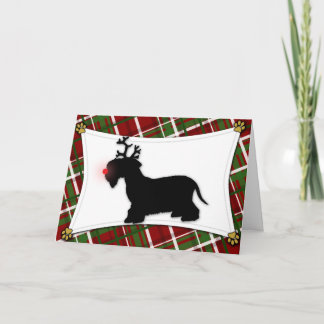 Carte de Noël de Cesky Terrier