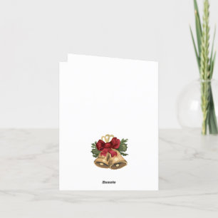 carte de Noël de chat tabby vintage mignonne