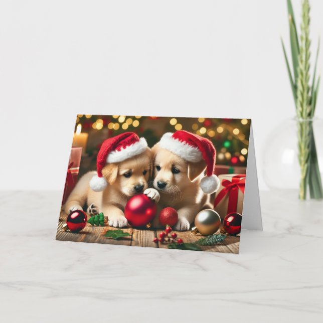 Carte de Noël de chien (Devant)