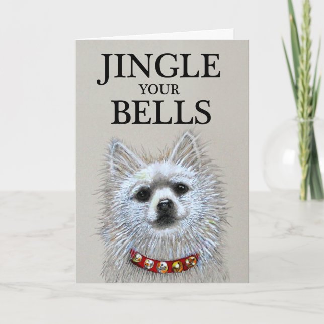 Carte de Noël de chien (Devant)
