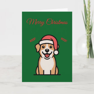 Carte de Noël de chien