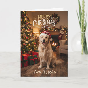 Carte de Noël de chiots par le chien