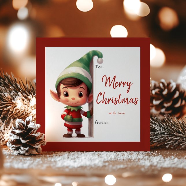 Carte de Noël de classe Elf pour enfants (Créateur téléchargé)