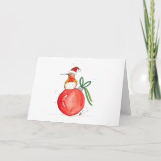 Carte de Noël de colibri