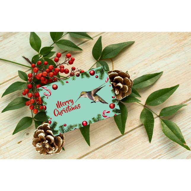 Carte de Noël de colibri (Créateur téléchargé)
