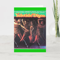 Carte de Noël de couverture de disque vinyle