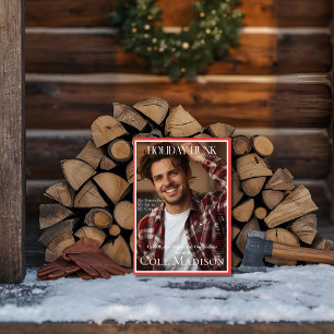 Carte de Noël de couverture du magazine Holiday Hu